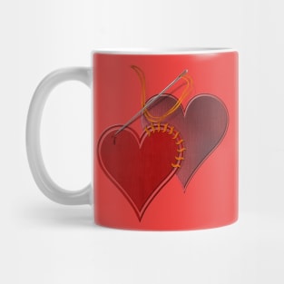 Stitched Heart Mug